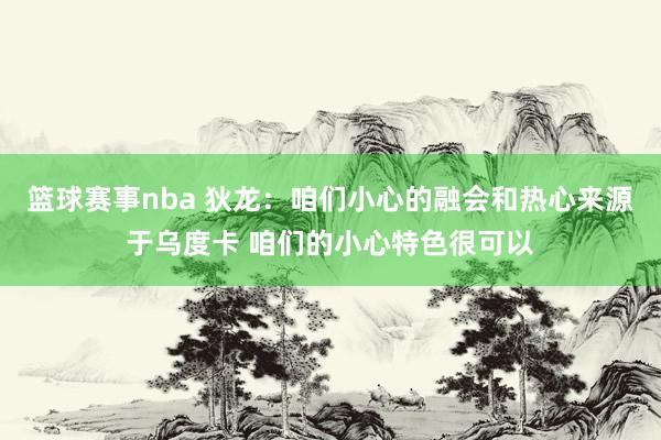 篮球赛事nba 狄龙：咱们小心的融会和热心来源于乌度卡 咱们的小心特色很可以