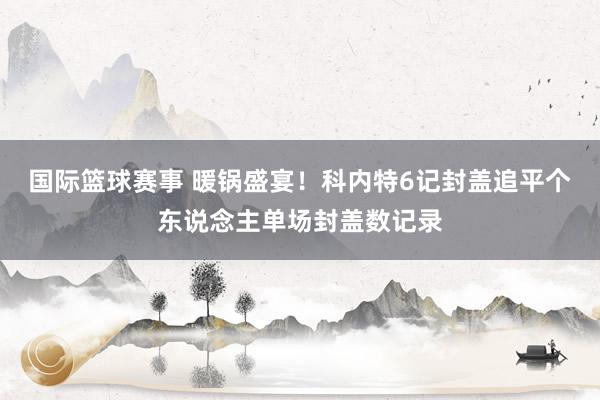 国际篮球赛事 暖锅盛宴！科内特6记封盖追平个东说念主单场封盖数记录