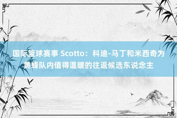 国际篮球赛事 Scotto：科迪-马丁和米西奇为黄蜂队内值得温暖的往返候选东说念主